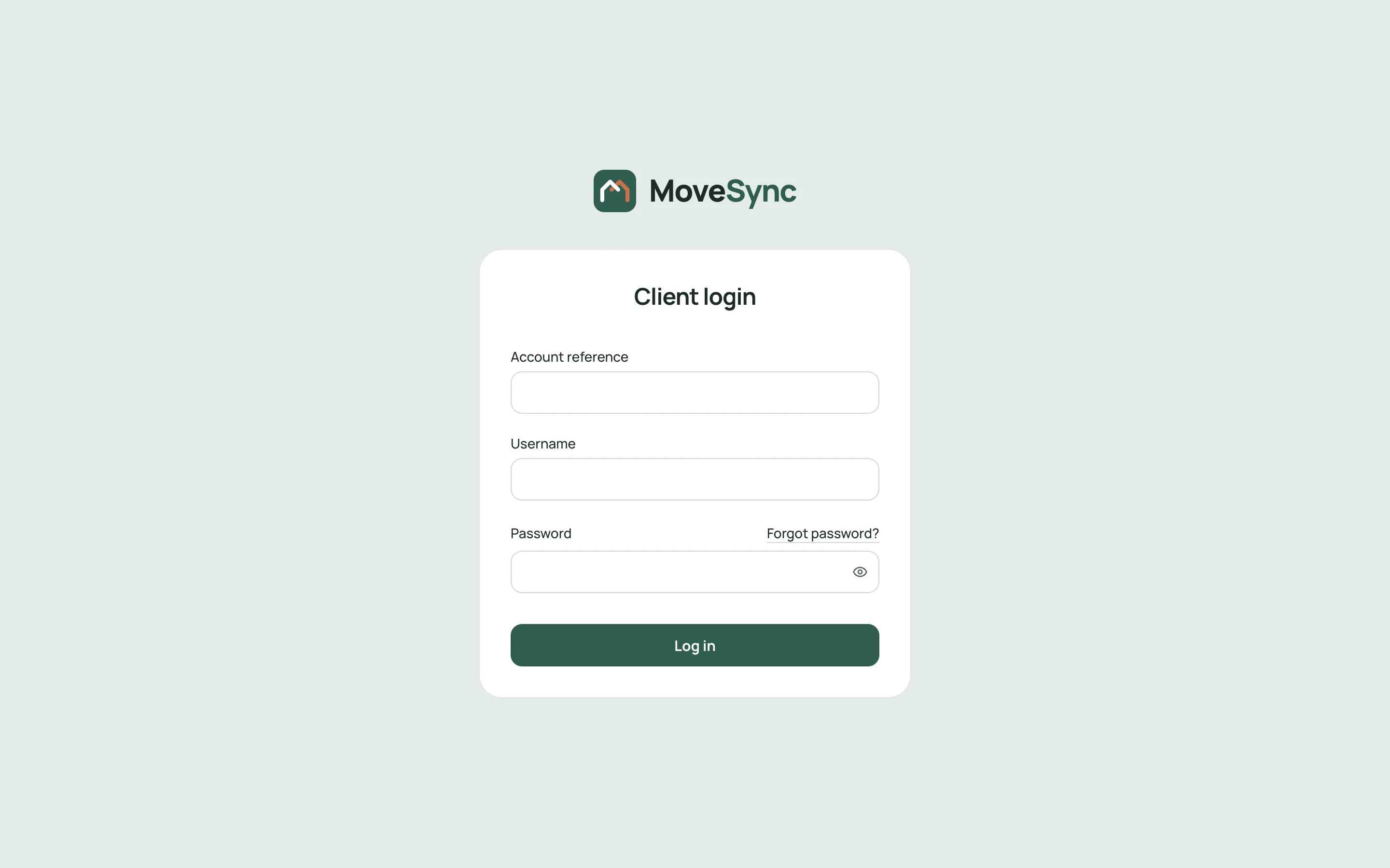 The Client Suite sign-in page, in the chosen brand